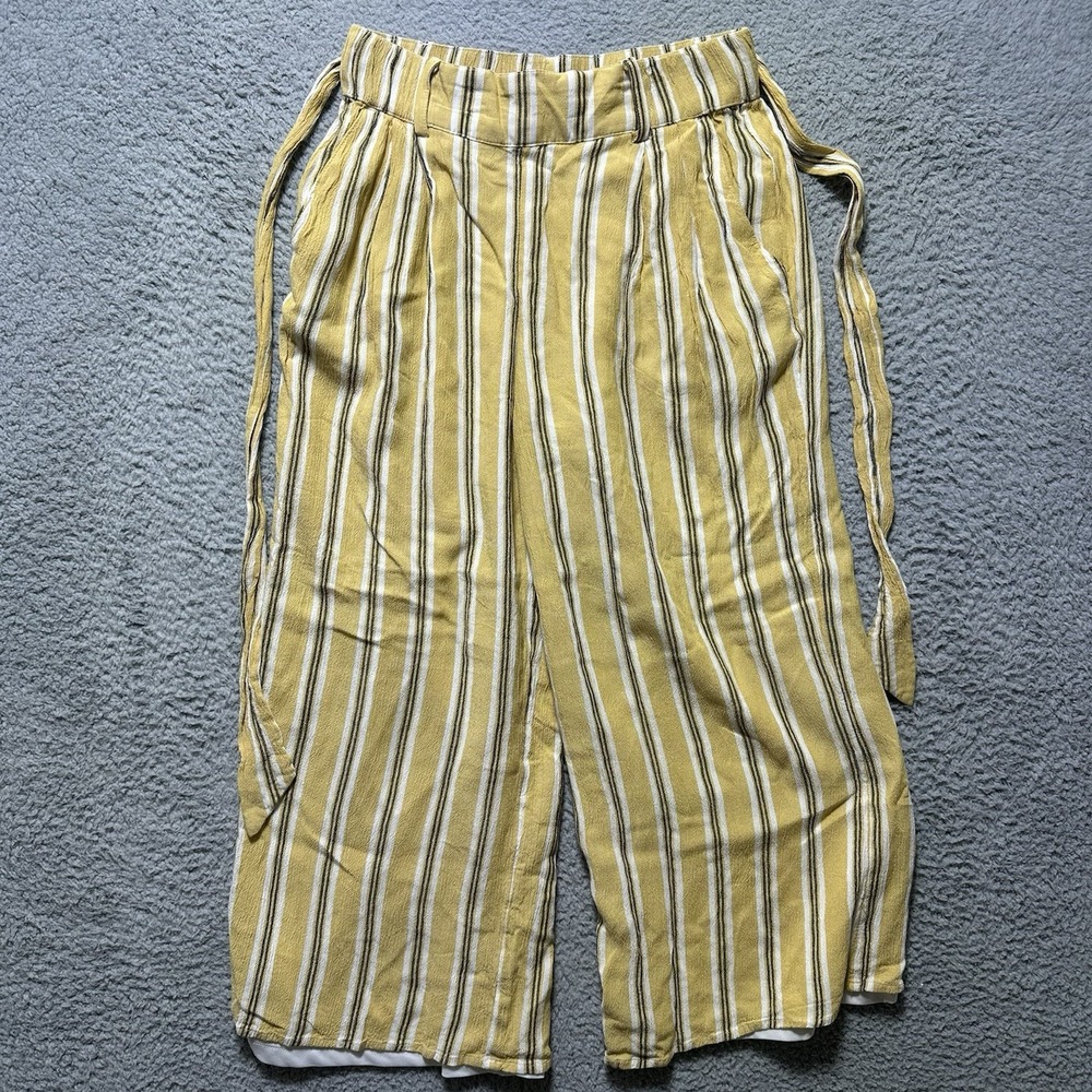 Womens Hollister Ultra High Rise Wide Leg Cropped Pants Size S Boho Cottage
